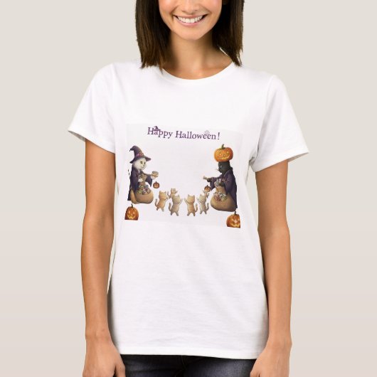 Papier&Pukku prettige Halloween! T-shirt (Voorkant)