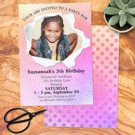 Papier Punch Shape Custom Foto Waterverf Sjabloon Kaart