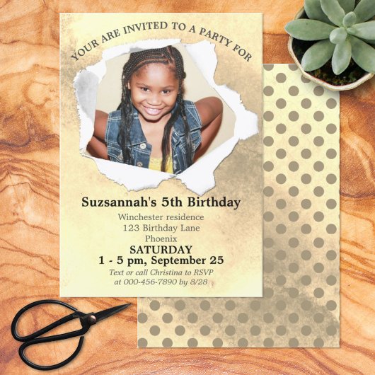 Papier Punch Shape Custom Foto Waterverf Sjabloon Kaart