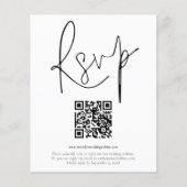 PAPIER | QR-code SJ-bruiloft RSVP Flyer (Voorkant)