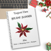 Papier Quilled Poinsettia Vakantieplanner Notitieboek