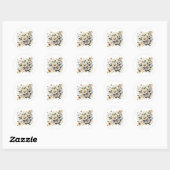 Papier Quilling Flowers Elegant Ronde Sticker (Vel)