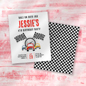 PAPIER Race over Birthday Party Flyer