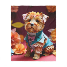Papier Rococo Norfolk Terrier pastelkleuren
