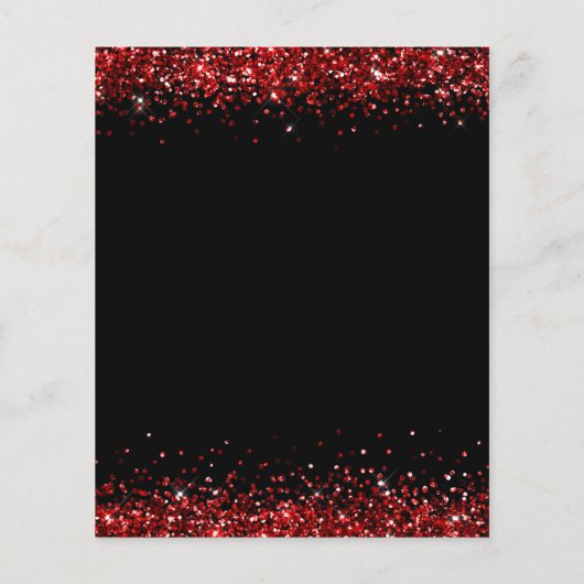 PAPIER | Rode kerstfeestjes Flyer (Achterkant)