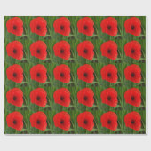 Papier rode papaver (Vlak)