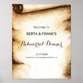 Papier Rol Rustic Rehearsal - Welkom Poster (Voorkant)