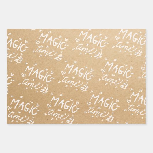  papier rood wit script vrolijk kerstfeest inpakpapier vel (Voorkant 2)