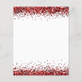 PAPIER | Roodglitter-kerstfeestjes White Flyer (Achterkant)