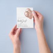 PAPIER Roos Gold Balloons QR Code 21st Party Flyer (Hand)