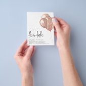 PAPIER Roos Gold Balloons QR Code 30th Party Flyer (Hand)