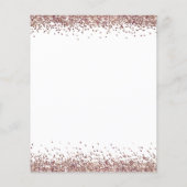 PAPIER | Roos Gold Glitter White 21st Party Invite Flyer (Achterkant)