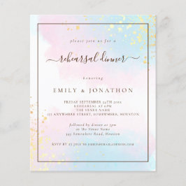 PAPIER | Roze Blauwgroen repetitie voor Waterverf Flyer