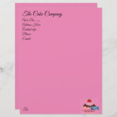 Papier Roze (Cupcake) RFPMDesigns ©️2024 (Voorkant / Achterkant)