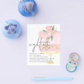 PAPIER | Roze goudkake 80e partij Flyer (Enkel)