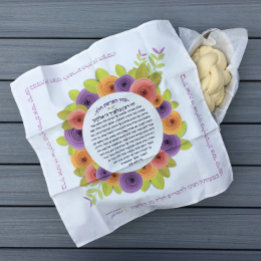  Papier Rozen Yehi Ratzon Challah Dough Hoesje Katoenen Servet