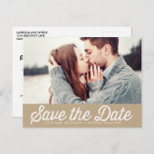  PAPIER RUSTIC FOTO BEWAREN DE DATUM BRIEFKAART (Voorkant / Achterkant)