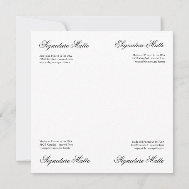 Papier Sample Kies Uw Papiertype (Voorkant)