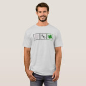 Papier... schaar......SHAMROCK! T-shirt (Voorkant volledig)