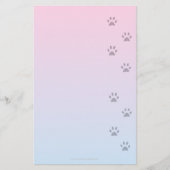 Papier schrijven met voetafdrukken (Voorkant)