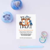 PAPIER | Script Trick or treat Halloween Party Flyer (Enkel)
