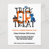 PAPIER | Script Trick or treat Halloween Party Flyer (Voorkant)