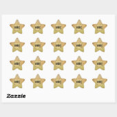  Papier Scroll Cowboy Star Stickers (Vel)