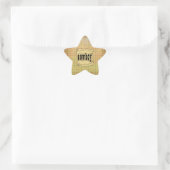 Papier Scroll Cowboy Star Stickers (Tas)