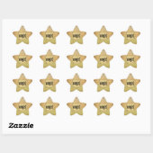  Papier Scroll Cowgirl Star Stickers (Vel)