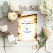 Papier Scroll Rustiek Land Pensioen Partij Kaart