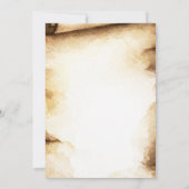 Papier Scroll Rustieke Quinceañera Verjaardagsfees Kaart (Achterkant)