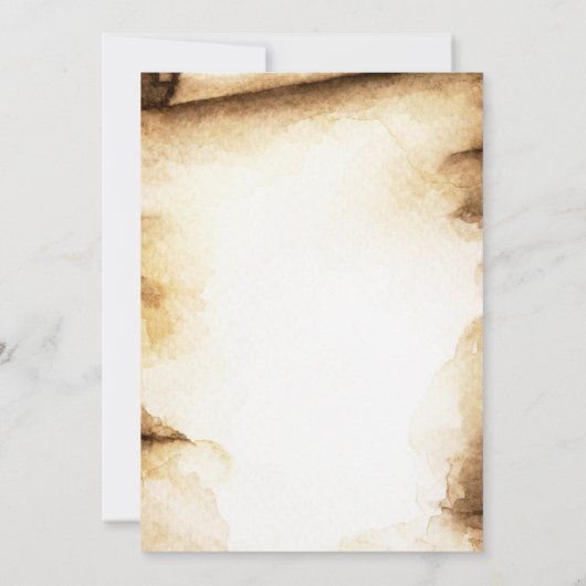 Papier Scroll Rustieke Quinceañera Verjaardagsfees Kaart (Achterkant)