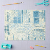 Papier Serie Ephemera Blauw Ontwerp 14 (Craft)