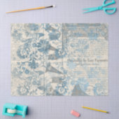 Papier Serie Ephemera Blauw Ontwerp 15 (Craft)