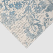 Papier Serie Ephemera Blauw Ontwerp 15 (Detail)