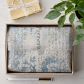 Papier Serie Ephemera Blauw Ontwerp 15 (Geschenk)