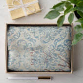 Papier Serie Ephemera Blauw Ontwerp 16 (Geschenk)