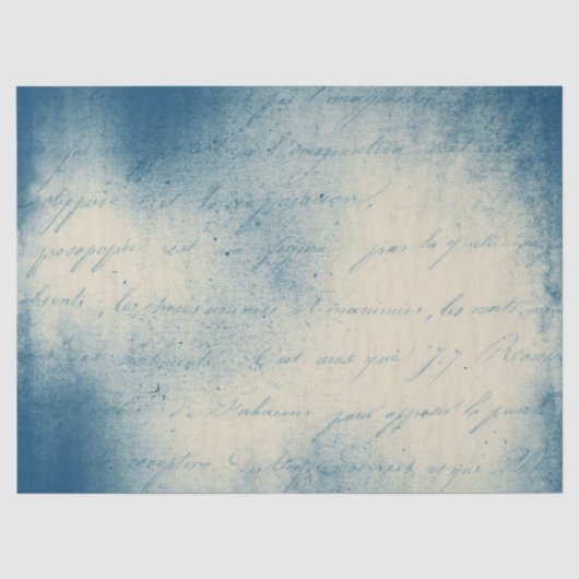 Papier Serie Ephemera Blauw Ontwerp 18 (Voorkant)