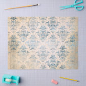 Papier Serie Ephemera Blauw Ontwerp 3 (Craft)