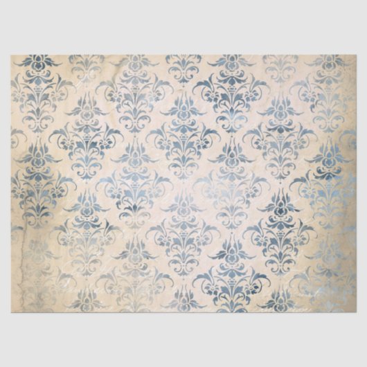 Papier Serie Ephemera Blauw Ontwerp 3 (Voorkant)
