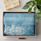 Papier Serie Ephemera Blauw Ontwerp 5 (Geschenk)
