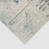 Papier Serie Ephemera Blauw Ontwerp 9 (Detail)