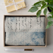 Papier Serie Ephemera Blauw Ontwerp 9 (Geschenk)