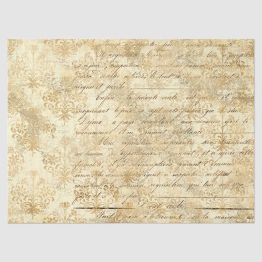 Papier Serie Ephemera Gold Design 6 (Voorkant)