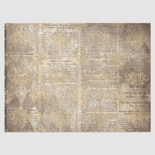Papier Serie Ephemera Goud Ontwerp 20 (Voorkant)