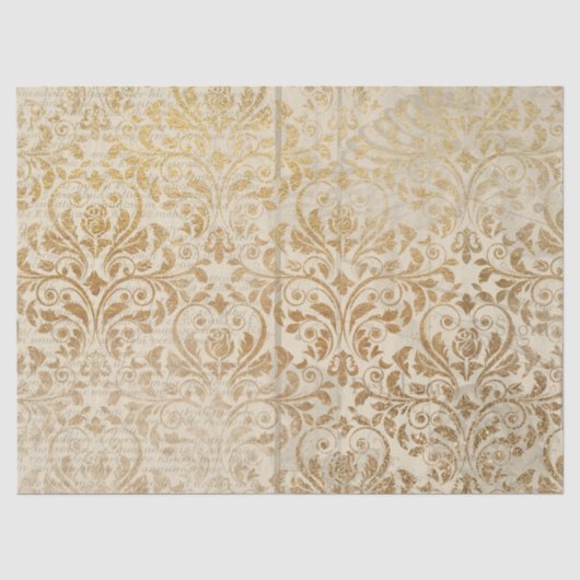 Papier Serie Ephemera Goud Ontwerp 5 (Voorkant)