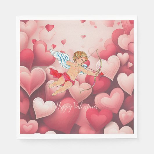 Papier servet cupido (Voorkant)