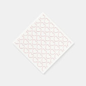 Papier servet - draadhart in rijen (Hoek)