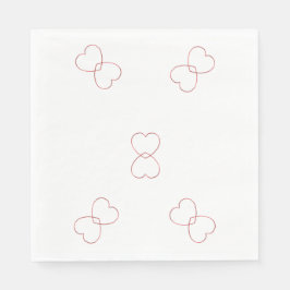 Papier servet - draadhart ingewikkeld