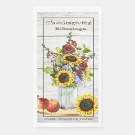 Papier servet handdoek set aantal 50 Thanksgiving